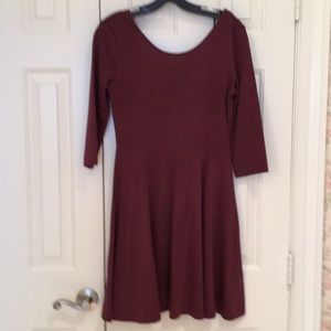Plum classic dress
